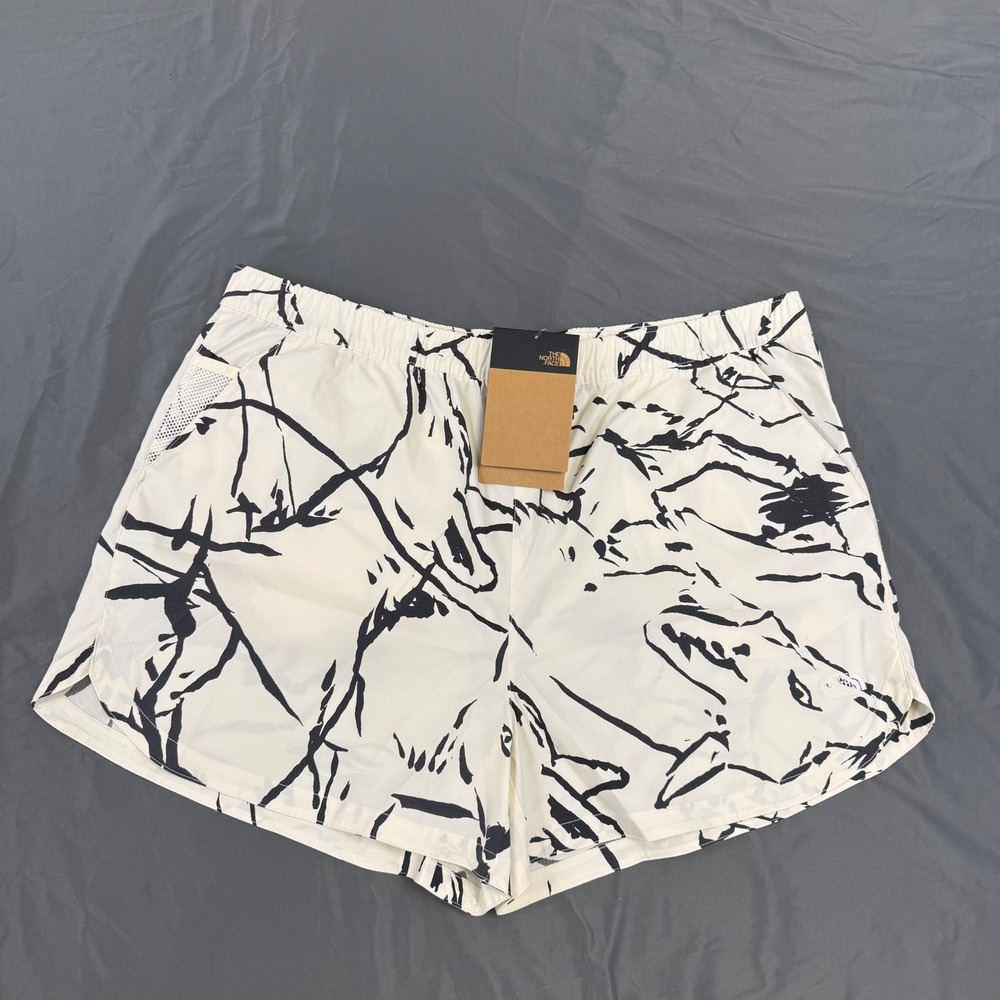 The North Face Class V Printed Shorts White Dune Coyote Abstract NF0A86SA XXL